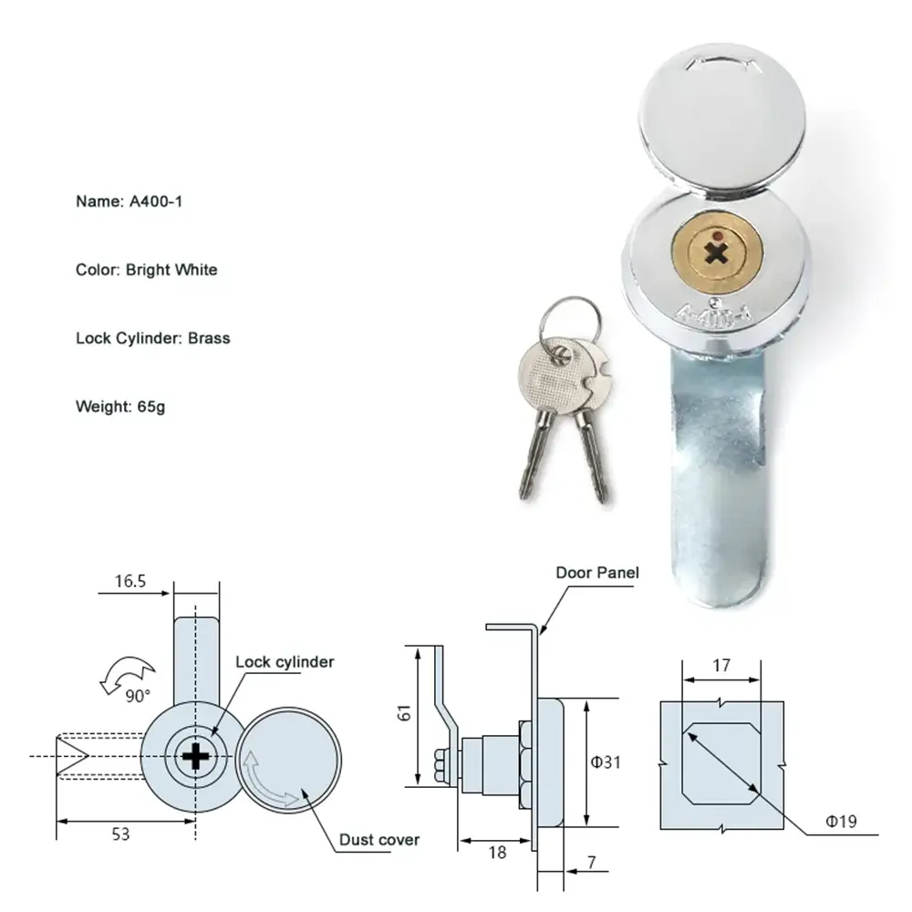 Cabinet Cylinder Lock