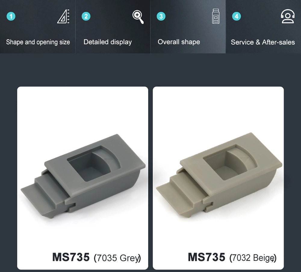 Plastic Concealed Latch Lock For Side Panel